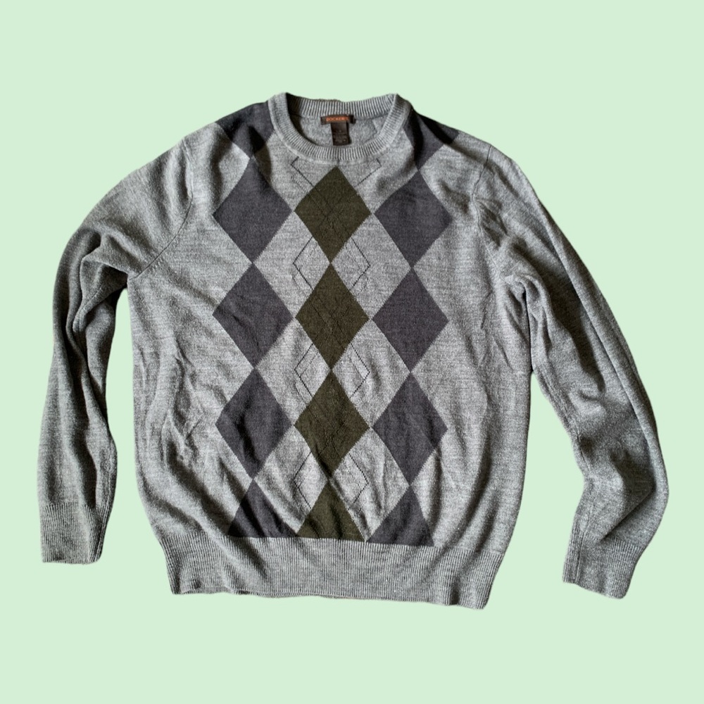Checkered Pattern Sweatshirt